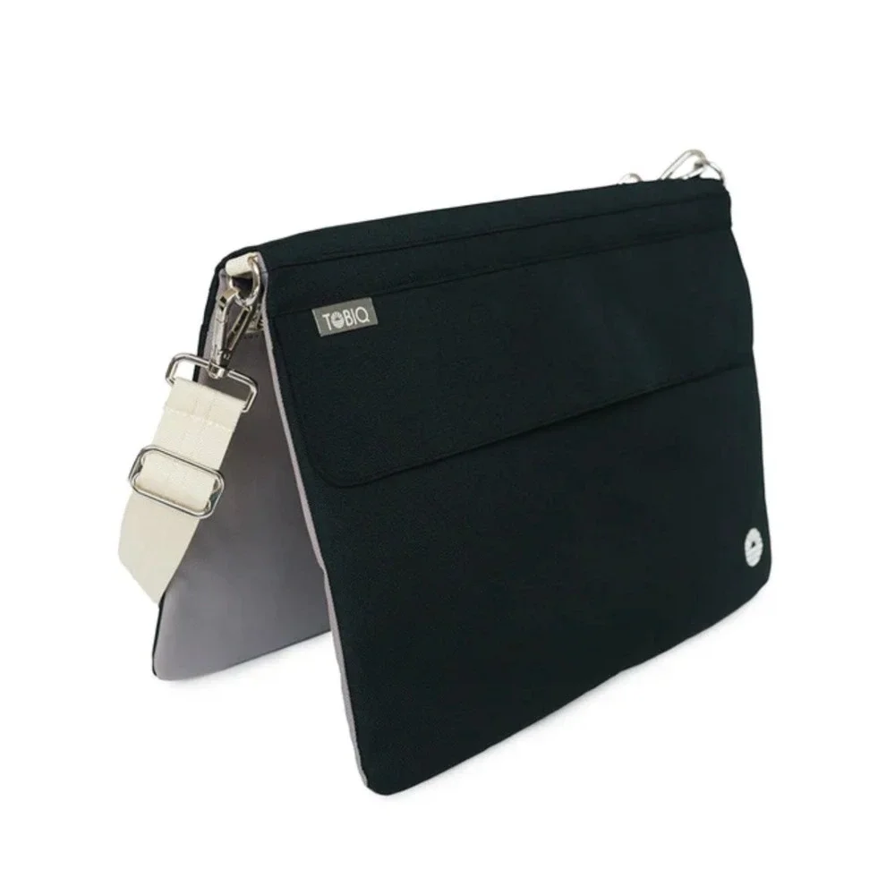 TOBIQ Boss Flip Bag NEW Black Travel Messenger Laptop Crossbody Gorpcore Casual